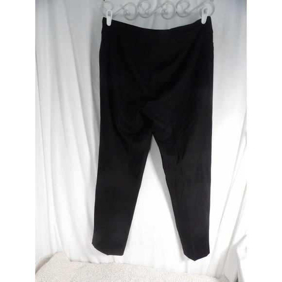 Zac & Rachel Womens Black Straight Leg Stretch Elastic Waist Dress Pants Size 1X - Picture 3 of 7